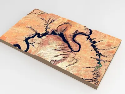 Mountain landscape 3D model 6