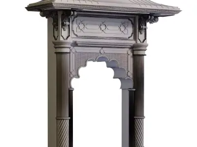 morrocon arch 938 Low-poly 3D model