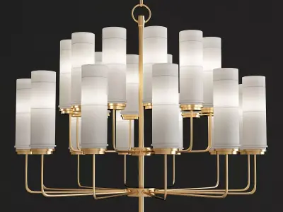 Hudson Valley Wentworth Light Chandelier low poly 3d model Low-poly 3D model