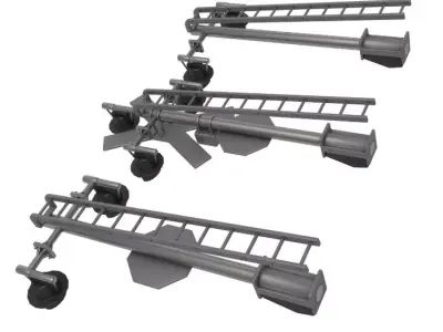Rail Crossing Traffic Light Pack 3D model