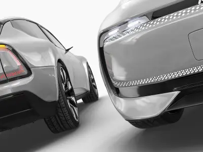  Audi E Futuristic Crossover Gray 