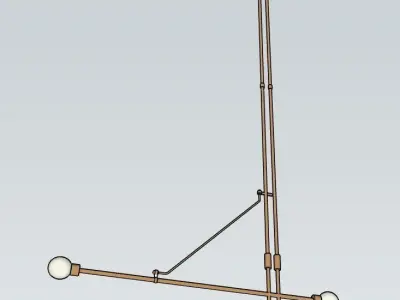 Equil Offset Chandelier by Riloh 3D model