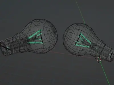 Light bulb 3D model 10