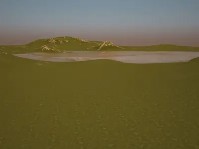 Lake landscape 3D model