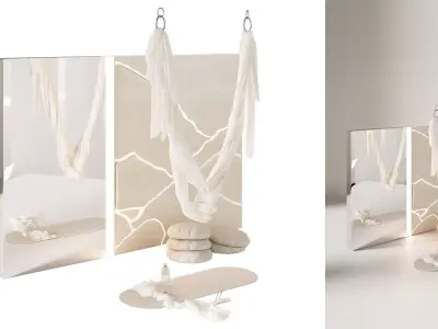 Yoga hammock 3D model