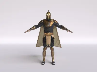 Doctor Fate 3D asset - Rigged - Injustice 3D model