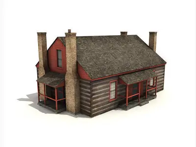 Building Pack 01 Low-poly 3D model