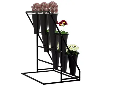 Flower Display Stand 3D model