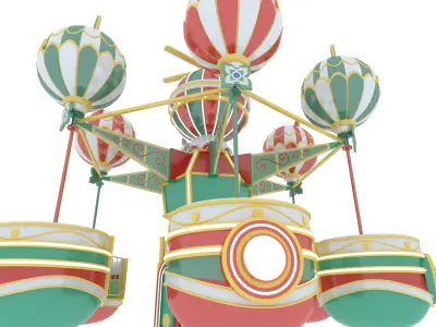Amusement Park Samba Ball 3D model