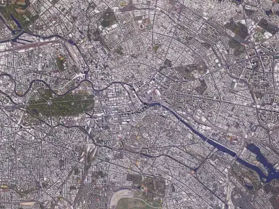 Berlin Low-poly 3D model