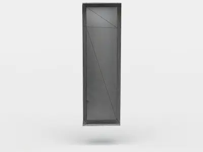 Window letter i Low-poly 3D model