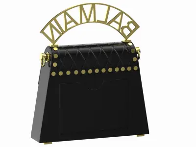 Balmain B Buzz Dynasty Small Bag Black 3D model