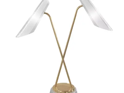 FRANCA DOUBLE PIVOTING TASK LAMP 3D model
