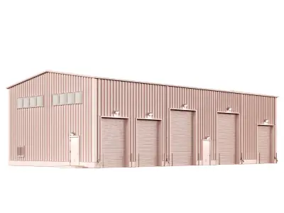 Warehouse hangar 3D model