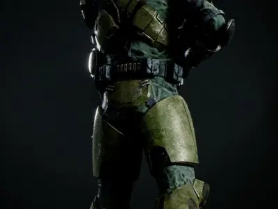 Halo Wars Styled Marine 3D model