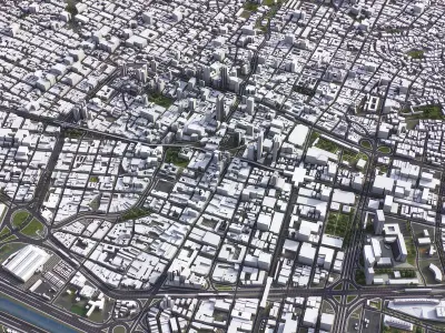 Medellin - 3D City Model Low-poly 3D model