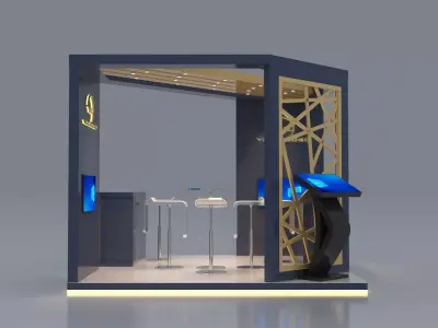 3D MODEL EXHIBITION STAND 3D model buy