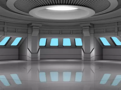 Sci Fi Interior 3D model 46