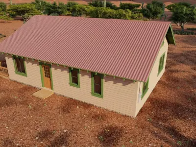 old house-Old Abandoned House 3D model