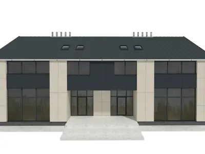 Modern House Building 3D model