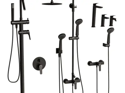 Bathroom Faucet Set 3D model