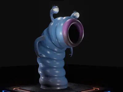 Bladis fantasy character alien  Low-poly 3D model