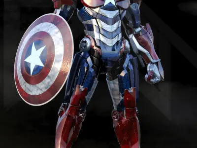Iron Patriot MK 41 Super Soldier 3D model