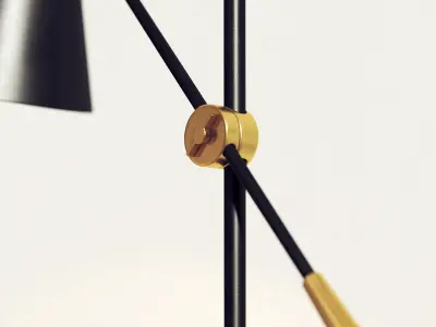 desk lamp 001 3D model