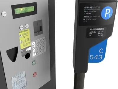Parking Meter 3D model