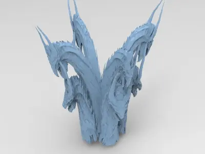 Dragon Cult Elites Tower Heads 3D model