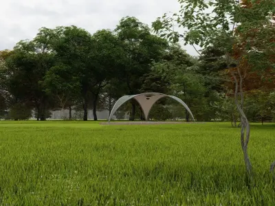 Modern Tent Free 3D model