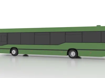 Mercedes-Benz O405NU Low Low-poly 3D model