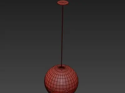 VP Globe Tinted Glass Pendant 3D model