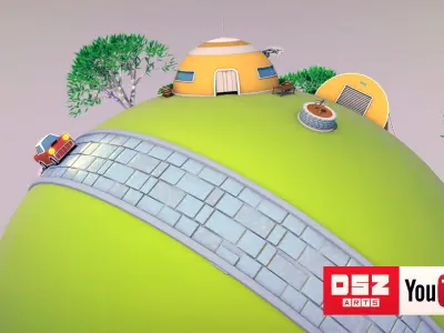 King Kai Planet - Dragon Ball Z by DSZarts 3D model