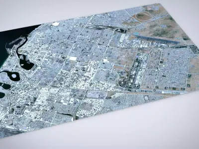 Cityscape Sharjah United Arab Emirates 3D model