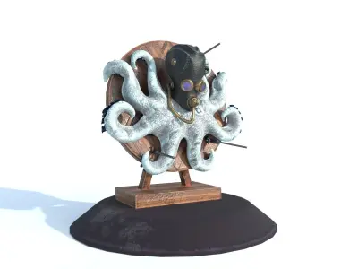 Fearless Octopus 3D model