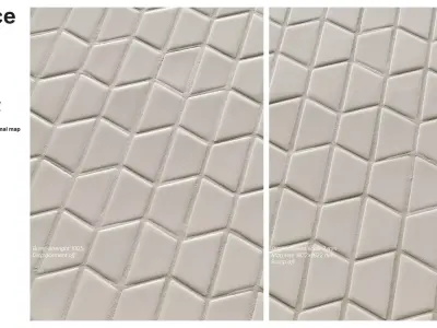 Mini Trapezoidal Tile in Hex Layout Texture