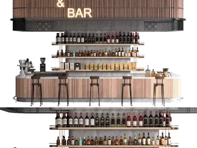 CAFE BAR NO7  A 3D model