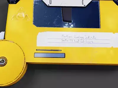 Sci-Fi Data Tape 3D model Low-poly 3D model