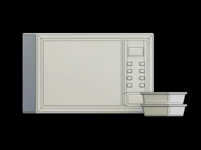 Modeling microwave 3D model