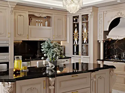 CLASSIC KITCHEN 3D model get