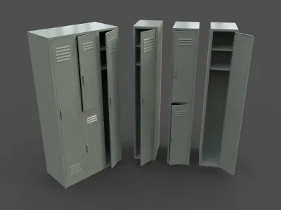 PBR School Gym Locker 04 - Multi color Pack