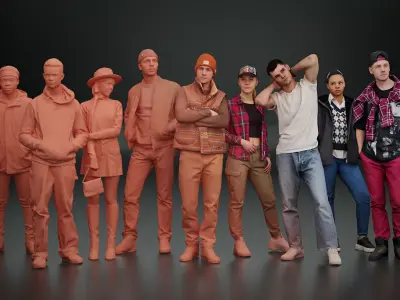 Kanistra People Asset Library Complete Pack 3D model