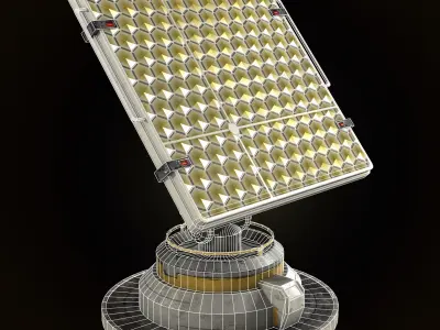 Solar panel Sci-fi Low-Poly Low-poly 3D model