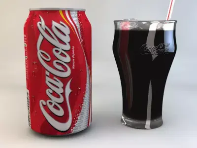 Cola can 3D model