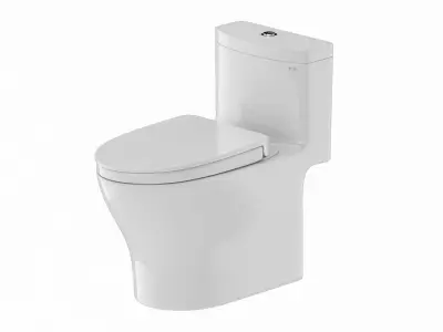 TOTO Aquia IV Washlet Two Piece Toilet 3D model