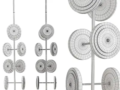 LE ROYER CHANDELIER Low-poly 3D model