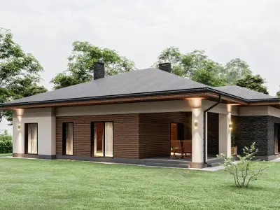 Residential house 3D model 2