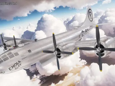  Boeing B-29 Enola Gay Flying 