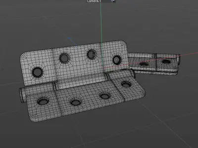 door hinges 3D model
